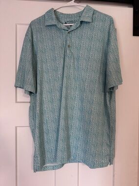 Bermuda Sands Men's Teal Short-Sleeve Polo Shirt